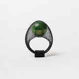 PERLA RING / BLACK-GREEN