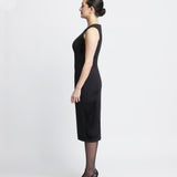 MICHELLE MIDI DRESS / BLACK