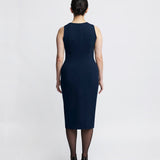 MICHELLE MIDI DRESS / DARK NAVY BLUE